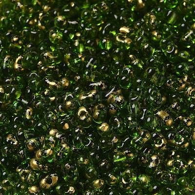 Spray Painted Glass Seed Beads SEED-F005-07A-01-1