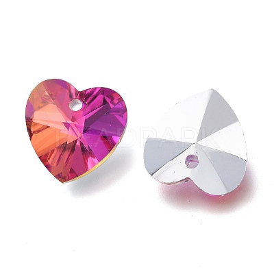 Faceted Glass Charms X-RGLA-L026-B02-1