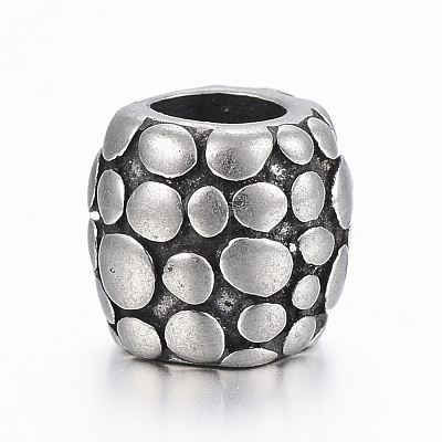 316 Surgical Stainless Steel European Beads STAS-G153-43AS-1