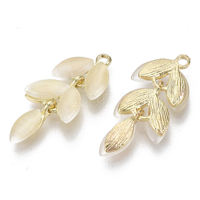 Cat Eye Pendants KK-R129-03-1