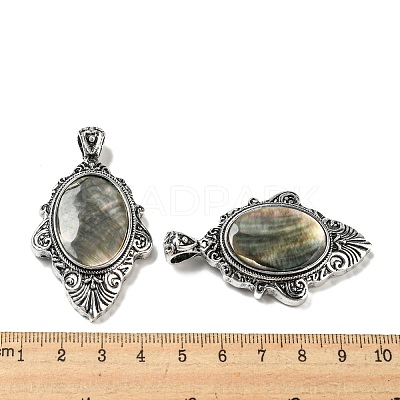 Natural Black Lip Shell Big Pendants FIND-Z032-02A-1