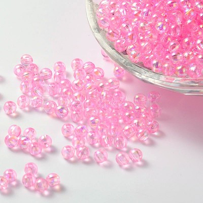 Eco-Friendly Transparent Acrylic Beads PL734-5-1