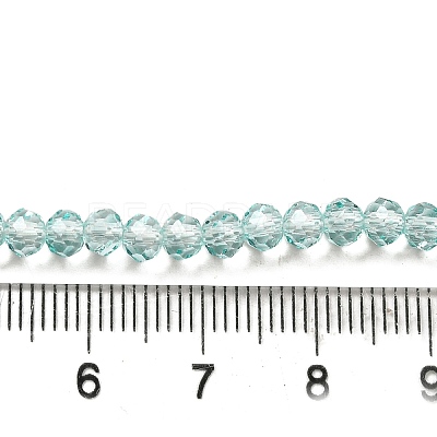 Transparent Baking Paint Glass Beads Strands DGLA-A034-T4mm-D01-1