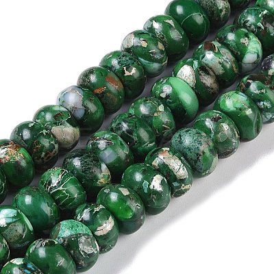 Dyed Synthetic Imperial Jasper Beads Strands G-P529-E01-A09-1