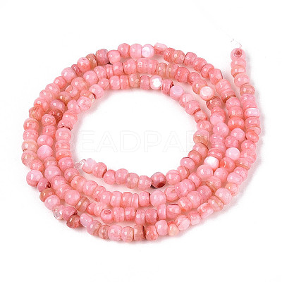 Natural Freshwater Shell Dyed Beads Strands SHEL-T020-29B-06-1