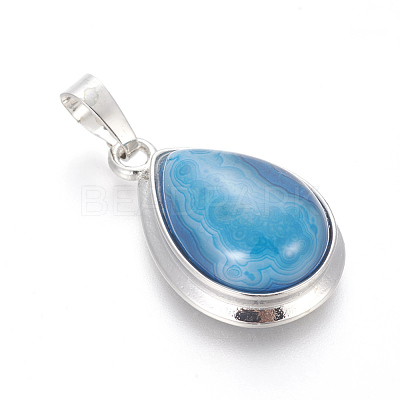 Natural Agate Pendants G-L512-C26-1