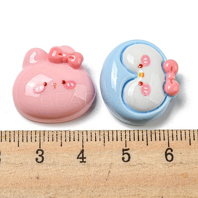 Opaque Resin Decoden Cabochons RESI-F052-B05-1