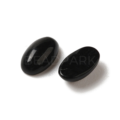 Synthetic Black Stone Cabochons G-F772-01A-09-1