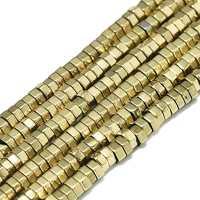 Electroplate Non-magnetic Synthetic Hematite Beads Strands G-S352-48A-01-1