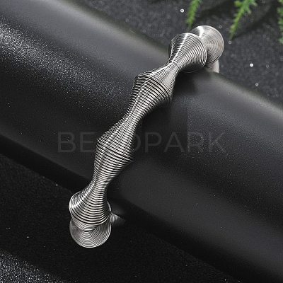 304 Stainless Steel Stretch Bangles for Women LS-BJEW-P315-02C-P-1