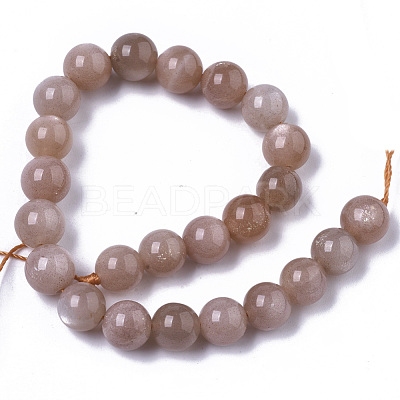 Natural Sunstone Beads Strands X-G-N327-01A-03-1