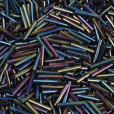 Glass Bugle Beads SEED-R028-2x15-A02-1