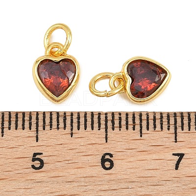 Brass Pave Cubic Zirconia Charms CU-CBA3D67-09G-01-1