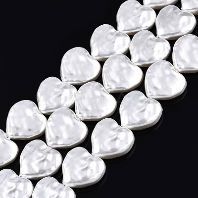 ABS Plastic Imitation Pearl Beads Strands KY-N015-09-B01-1