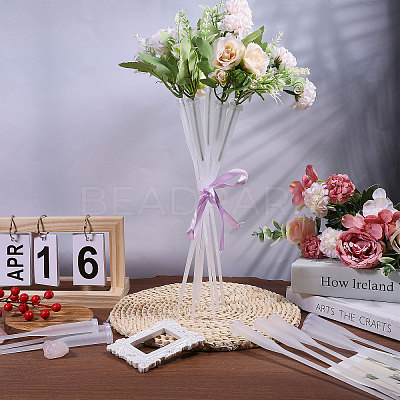 50Pcs PP Plastic Flower Water Tubes AJEW-GL0002-97A-1