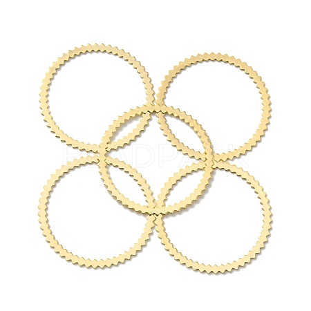 Brass Linking Rings KK-O143-35G-1