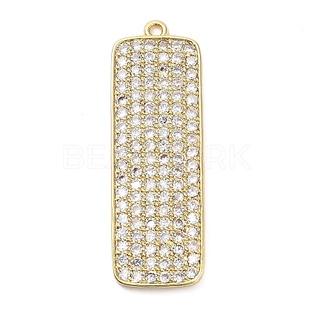 Brass Micro Pave Cubic Zirconia Pendants KK-L229-032G-1