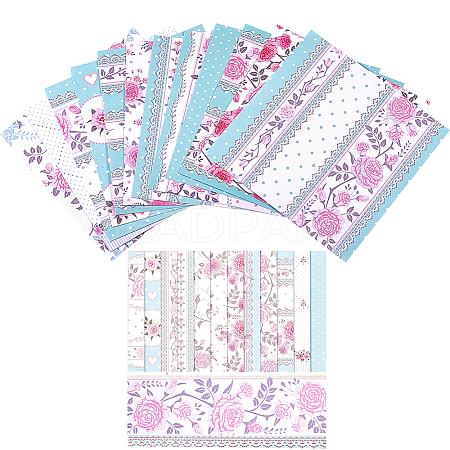 24 Sheets 12 Styles Rose Scrapbook Paper Pads DIY-WH0304-989H-1