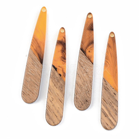 Resin & Walnut Wood Pendants RESI-S389-039A-A01-1