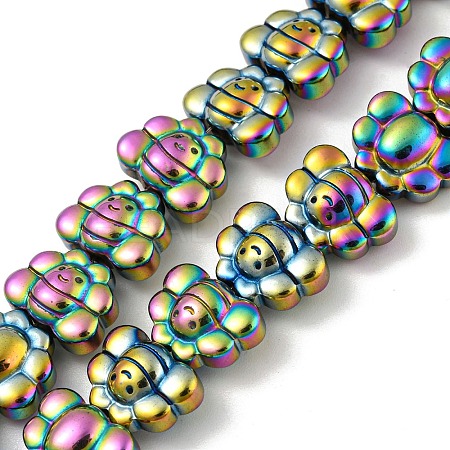 Electroplated Synthetic Non-magnetic Hematite Beads Strands G-Z032-D02-05A-1