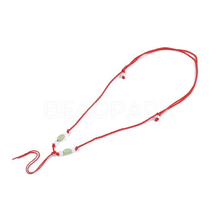Nylon Cord Necklace Making MAK-T005-15C-01-1