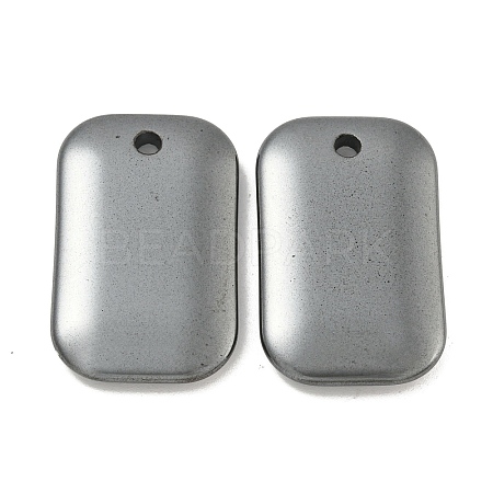 Electroplated Synthetic Non-Magnetic Hematite Pendants G-C136-05H-1