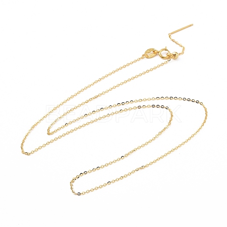 925 Sterling Silver Beadable Necklaces STER-I021-01G-1