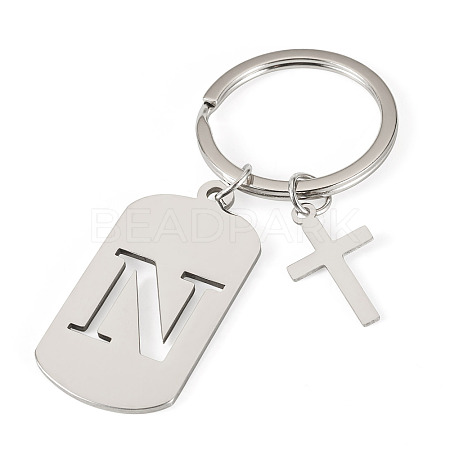 1Pc Stainless Steel Keychains KEYC-TADJ0001-08N-1