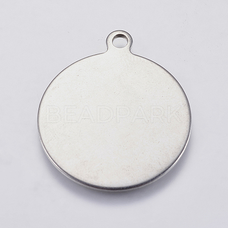 Tarnish Resistant 201 Stainless Steel Stamping Blank Tag Pendants STAS-P225-038P-1