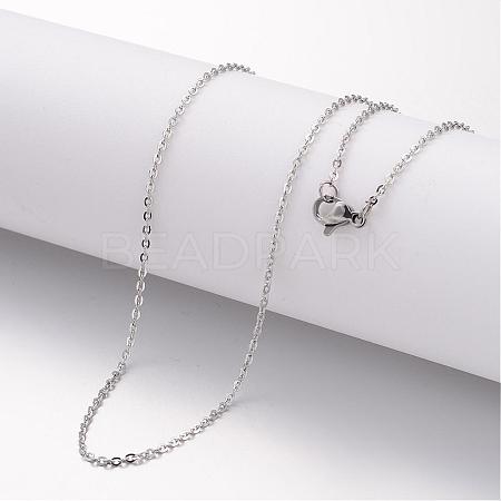 Non-Tarnish 304 Stainless Steel Necklace MAK-K004-19P-1