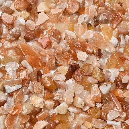 Natural Red Aventurine Chip Beads G-O103-01-1