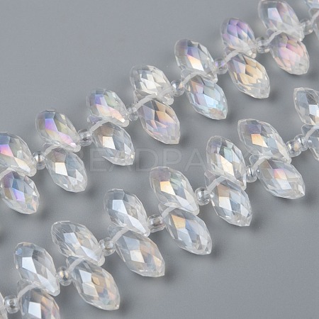 Crystal Glass Beads Strands GLAA-D033-01-1