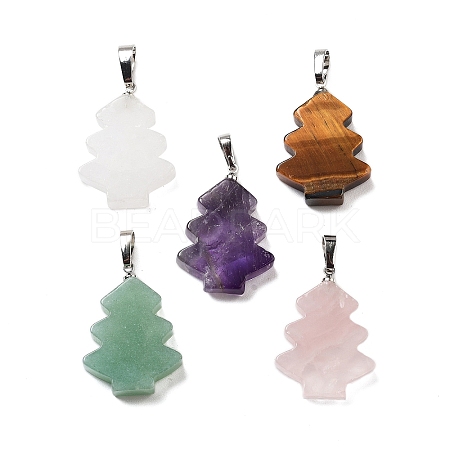 Natural Mixed Stone Pendants G-A203-01-P-1