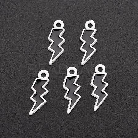Spray Painted Alloy Enamel Pendants X-ENAM-R136-35A-1
