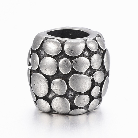 316 Surgical Stainless Steel European Beads STAS-G153-43AS-1
