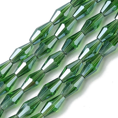 Transparent Electroplate Glass Beads Strands GLAA-K064-05A-PL05-1