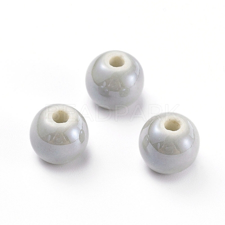Handmade Porcelain Beads PORC-D001-12mm-13-1