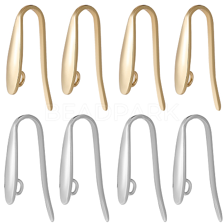 80Pcs 2 Colors 304 Stainless Steel Hoop Earrings Finding FIND-SC0012-48-1