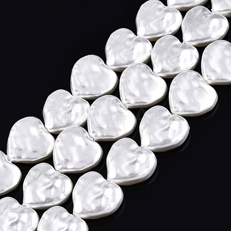 ABS Plastic Imitation Pearl Beads Strands KY-N015-09-B01-1