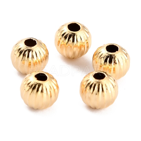Long-Lasting Plated Brass Beads KK-O133-001C-G-1