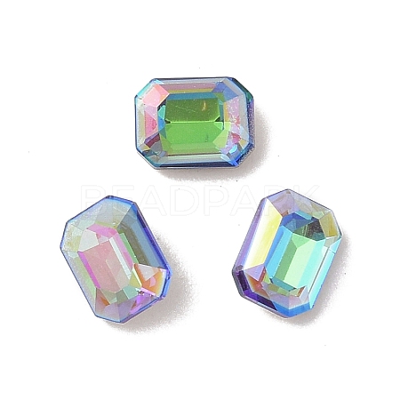 Glass Rhinestone Cabochons RGLA-L029-03B-SPLA-1