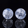 Transparent Crackle Acrylic Beads X-CACR-N002-01-2