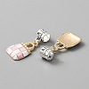 Alloy Enamel European Dangle Charms ENAM-TAC0021-01A-2