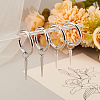 4Pcs 2 Styles Cone Spike Alloy Shoe Charms HJEW-AB00730-5