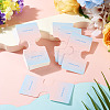 50Pcs Folding Paper Jewelry Display Cards ODIS-TA0001-07C-5