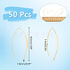 50Pcs Brass Earring Hooks KK-UN0002-80-3