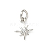 Brass Micro Pave Cubic Zirconia Pendants KK-D386-03P-1