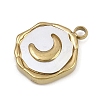 Natural White Shell Pendants STAS-D385-01A-G-2