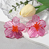 Flower Transparent Acrylic Stud Earrings FS-WGF3DA5-02-1