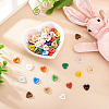 80Pcs 2-Hole Porcelain Buttons PORC-PJ0001-02E-5